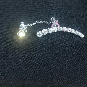 Earring climber with chain